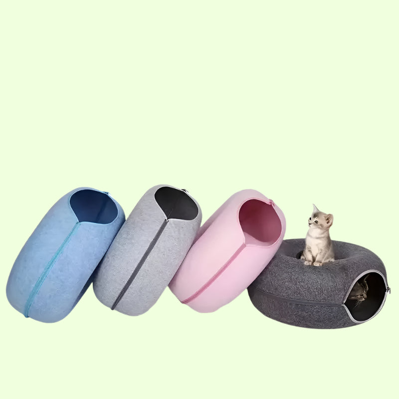Donut Tunnel Cat Bed