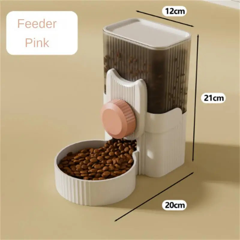 Adjustable Automatic Pet Food And Water Dispenser