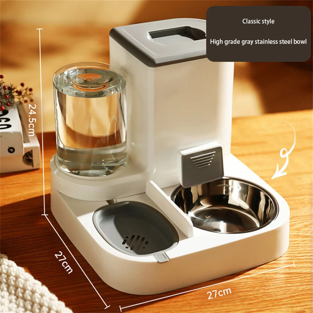 Adjustable Automatic Pet Food And Water Dispenser