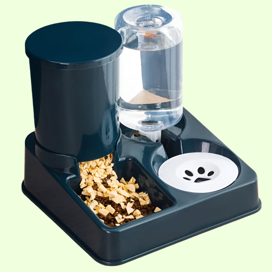 Automatic Cat Feeder Water Dispenser Set, 2 In 1