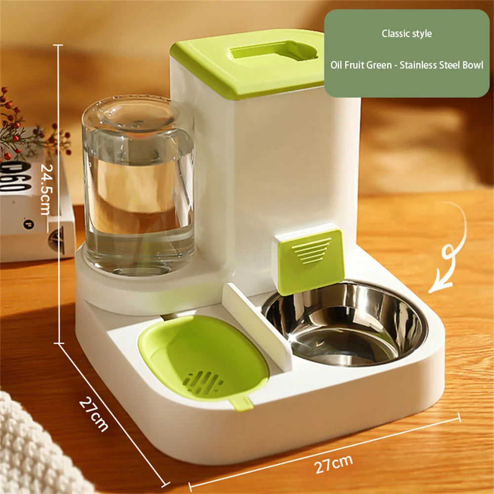 Adjustable Automatic Pet Food And Water Dispenser