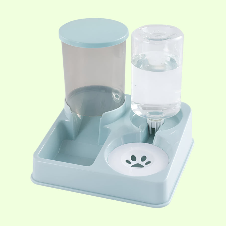Automatic Cat Feeder Water Dispenser Set, 2 In 1