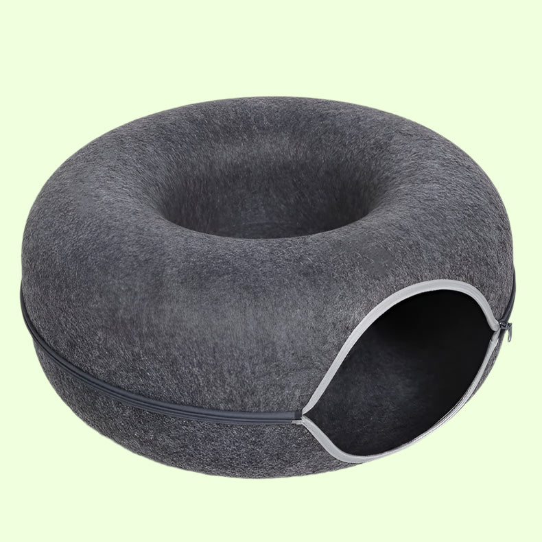 Donut Tunnel Cat Bed