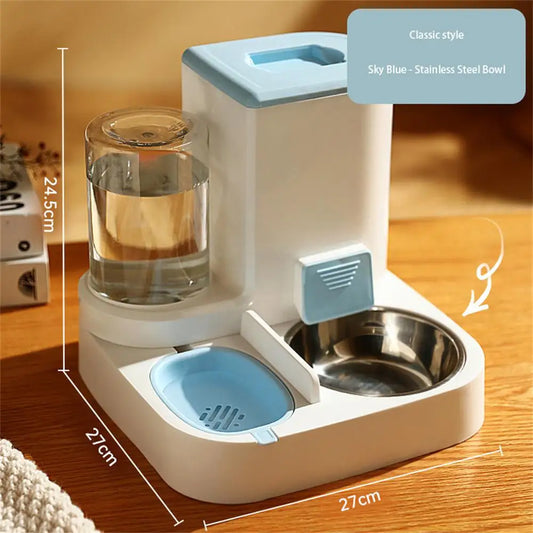 Adjustable Automatic Pet Food And Water Dispenser