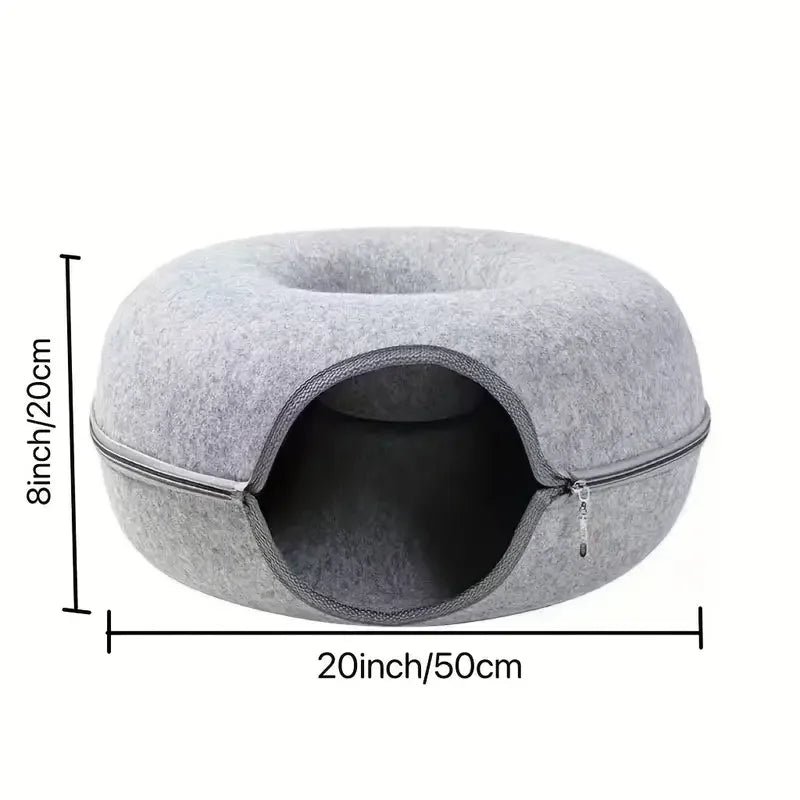Donut Tunnel Cat Bed